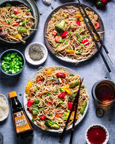 Stir Fried Caramelized Veggie Noodles